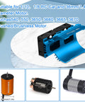 Dual 30mm RC Car Cooling Fans With Metal Heatsink, Up To 28000 RPM, shown front view on a white surface