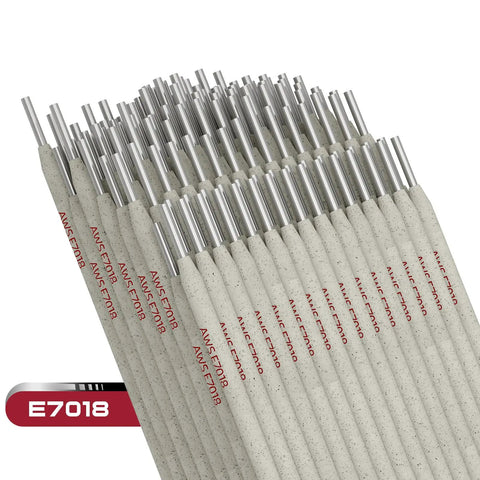 E7018 All Position Welding Rods Three Thirty Second Inch 10 Lb Low Hydrogen Carbon Steel Electrodes arranged in a row
