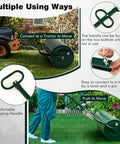 Beast Of A Lawn Roller For Yard And Garden Push Or Tow Behind 30 Gallon Water Sand Filled Sod Roller Drum With Detachable Gripping Handle