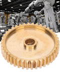 Brass Pinion Spur Gear 40 Tooth For Servo 25 Tooth Spline 0.8 Mod Industrial Robot Part in robotic assembly line
