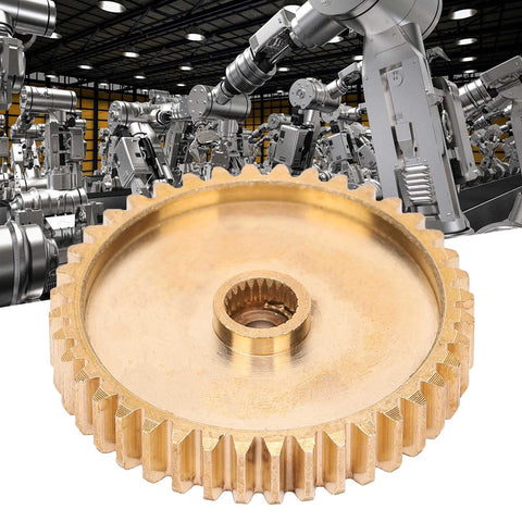 Brass Pinion Spur Gear 40 Tooth For Servo 25 Tooth Spline 0.8 Mod Industrial Robot Part in robotic assembly line