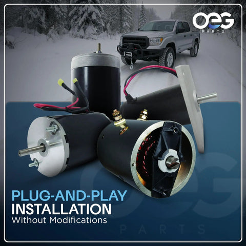 New Pump Motor Replacement For Monarch Leveler Wheelchair Lift 12V Drive Unit Compatible With 1330185 snow background