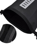 10L Waterproof Bike Saddle Bag With Roll Top Closure, Adjustable Capacity, PVC TPU Construction, Reflective Night Gear