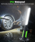 Dope Two In One Magnetic Work Light With 2400 Lumen LED, 4400mAh Rechargeable Battery, under car in rain, flexible design visible