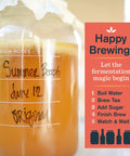 Organic 1 Gallon Kombucha Starter Kit With SCOBY Fermentation Jar and brewing notes for beginners.