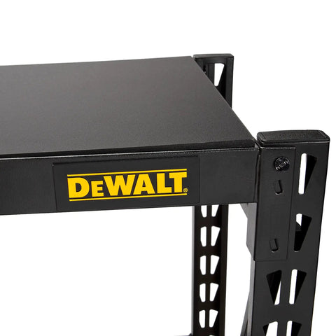 Level Up Your Storage Game With This Tough As Nails Three Shelf Industrial Storage Rack Featuring A Durable Laminate Top Deck And Fully Adjustable Black Steel Shelves