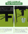 Beginner Friendly Coal Forge Stand With Fire Pot And Hand Blower Blacksmith Forge Starter Kit showing clinker breakers and ash dump.