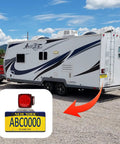 RV with Heavy Duty Trailer License Plate Bracket Frame Aluminum Mount for Trucks, Trailers, RVs and Boats Universal Holder.