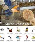 Outdoor 3 Foot Extension Cord 16 Gauge Heavy Duty Electric Cable, ETL Listed, Multipurpose For Tools, String Lights, And Small Appliances, Weather Ready 125V 13A Safe Power Reach. Use on chainsaw