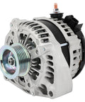 Front view of Beefed Up 220 Amp 12V Alternator Replacement for Chevrolet Express Suburban Silverado, OEM-style upgrade