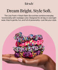 Rainbow Leopard Eco Friendly Satin Scrunchies Set 4 Pcs Soft As Silk Hair Ties That Glide No Damage For Frizz Free Sleep Ponytail Stretches