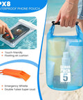 5L Waterproof Dry Bag for Kayaking and Beach Adventures Stay Dry on Any Splash with Lightweight Roll Top Dry Sack Phone Case Floating Pouch Emergency Whistle