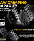 Pro Grade Dope Crimp Tool Kit For Mini-Fit Jr Connectors with 22 Pin Range 4.2mm Molex 18-26 AWG Wire double-jaw crimping detail
