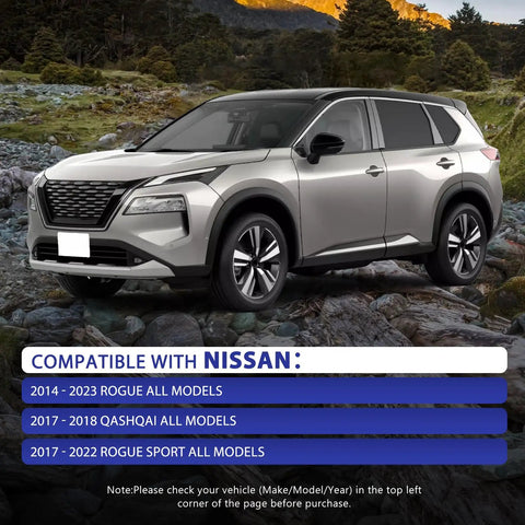 Top Shelf Front Wheel Bearing Hub Assembly Pair For Nissan Rogue And Rogue Sport 2014 Through 2023, shown on a Nissan SUV.
