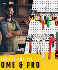 17 Inch Beefy Magnetic Tool Holder Upgraded Version With Ultra Strong Magnets To Hold Heavy Tools Across The Full Length Space Saving Magnetic Bar displayed in workshop