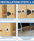 Installation steps for Heavy Duty Hidden Door Book Latch Featuring Slick Concealed Bookshelf Catch for seamless upgrades.