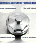 Fuel Filter Housing Cover Cap Replacement For Ram 6 7L Diesel 2011 To 2024 2500 3500 Aluminum Cap on Metal Surface