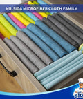 MR.SIGA microfiber cleaning cloths, 24-pack, 12.6 x 12.6 in, assorted colors