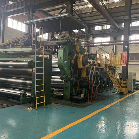 Industrial machine used for producing Personalized Conveyor Belt With Straight Warp Design Flame Retardant Heat Resistant And Oil Resistant Built To Last Heavy Duty Industrial Grade Belt With Custom Length And Easy Customization For Your Production Line in a manufacturing facility.