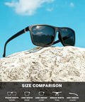 Polarized Sunglasses For Men And Women With UV Protection For Driving Fishing And Golf 3 Pack HD Polarized Lenses No Glare on rocks
