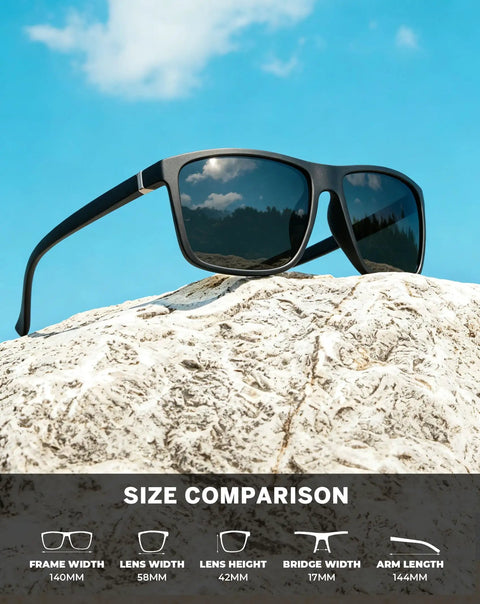 Polarized Sunglasses For Men And Women With UV Protection For Driving Fishing And Golf 3 Pack HD Polarized Lenses No Glare on rocks
