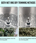 Top Shelf 16 Inch Electric Bud Trimmer For Wet Or Dry Work With Heavy Duty Brushless Motor 20 Speeds Quick Tabletop Build wet and dry trimming methods.
