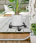 10.24 Inch Plant Caddy With Wheels For Indoor And Outdoor Use, 360 Degree Lockable Casters, Durable Plant Dolly With Tray