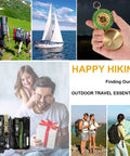 Collage of outdoor activities with 19 In 1 Survival Gear Kit for Men Dad Husband Emergency Tools Camping Accessories