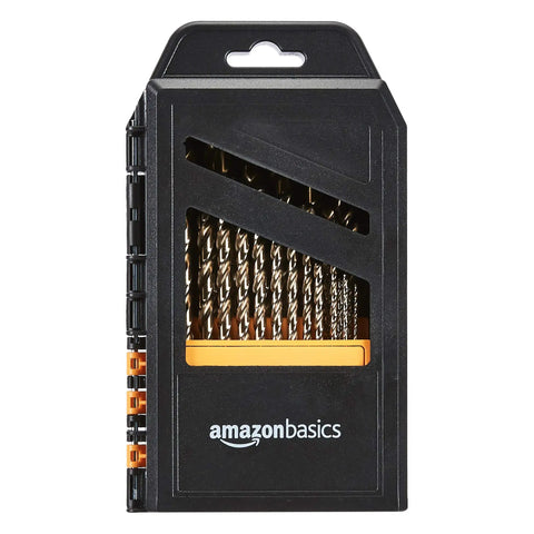 Titanium Drill Bit Set With M35 High Speed Steel HSS For Steel Alloy Aluminum And Other Hard Metals 29 Piece Professional Drill Bit Kit.
