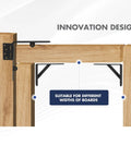 No Sag Gate Kit With Gate Latch And Corner Bracket Heavy Duty Hinges For Wooden Fences Demonstrating Board Width Adaptability