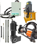 No Bull Heavy Duty 110 Volt Portable Line Boring And Welding Machine Kit components including hydraulic press, motor, and control panel.