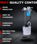 Fuel Pump Assembly With Sending Unit For 2010 2013 Chevy Silverado 1500 And GMC Sierra 1500 V8 displayed with features text