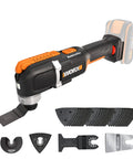 20V Cordless Multi Tool With Variable Speed And Adjustable Angles, Powerful Cutter Sander Scraper Grinder For Wood Tile Metal, Lightweight DIY Workhorse That Knocks Out Projects Like A Champ Without Battery.