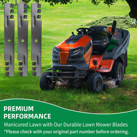 Mulching Mower Blades For 36 And 52 Inch Decks, 3 Pack, Replaces Scag 48108 481707 481711 48185, Fits Gravely Promaster 152Z