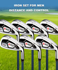Single 7 Iron Golf Club For Men Right Handed Forgiving Design With Graphite Shaft and Easy Control Grip on green field