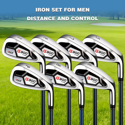 Single 7 Iron Golf Club For Men Right Handed Forgiving Design With Graphite Shaft and Easy Control Grip on green field