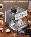 Solid Semi Automatic Espresso Machine With Built In Grinder And Large Hopper Pulls Crisp Shots Hella Quick For Velvety Lattes And Rich Cappuccinos That Get The Morning Crew Fired Up Daily on kitchen table with coffee cups.