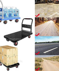Heavy Duty Caster Wheels For Furniture And Carts With Top Plate Swivel And Pneumatic Rubber Tires Beefy 770 Lbs Load Capacity Per Set Brakes Included For Workbenches Carts Garage And Workshop Rolling Plate Casters with different terrain usage examples