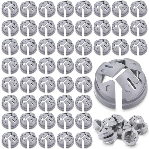 50 Pcs Non Metallic Push In Wire Connectors Three Eighths Inch To One Half Inch Gray NM Cable Connectors for junction boxes