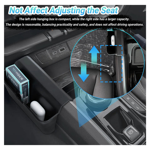 Must Have Center Console Organizer For 2023 To 2026 Chevy Colorado And 2023 To 2026 GMC Canyon Armrest Storage Box shown in use