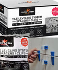Tile Leveling System Kit With One Eighth Inch Spacers And 1500 Clips For DIY And Pros Easy To Use Achieve Perfect Level With No Lippage