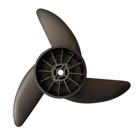Pro Grade Three Blade Trolling Motor Propeller Kit For 55Lb, 62Lb, And 86Lb Thrust Motors, Durable Fiberglass Nylon, top view