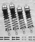 Beefy 4Pcs Aluminum Front And Rear 1:10 RC Shock Set, Drop In Replacement For AR330550 AR330551, shown with accessories.