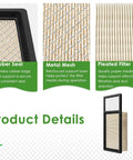 Air filter details from Golf Cart Tune Up Kit For EZGO TXT And Medalist Gas Models 1994-2005 with rubber seal and metal mesh