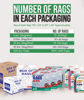 Packaging options for Recycled Color Terry Cloths 50 Lb Box, Super Absorbent Cotton Cleaning Rags For Garage, Shop, Industrial Use And Housekeeping