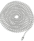 Stainless Steel Ball Chain Extension For Window Blind Vertical Replacement 10 Feet Beaded Pull Chain 4 5mm With 10 Connectors Rust Resistant