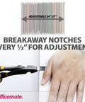 Adjustable Heavy Duty Steel File Frame Trays Set Of Four with breakaway notches, shown in adjustable lengths 24-27 inches.