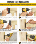 Step-by-step installation of 20 Pack ADC-12 Aluminum Deck Railing Brackets For Connecting 1.5 By 3.5 Inch Wood Deck Posts To Handrails