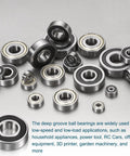 Three Pack Deep Groove Ball Bearings 1603 2RS Rubber Sealed Chrome Steel 5/16 By 7/8 By 11/32 Inch, assorted sizes