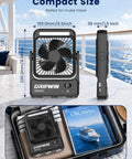 Compact Cruise Certified Portable Fan With Night Light 10000mAh Ultra Slim Travel Fan 4 Speed Modes for travel essentials 2026.